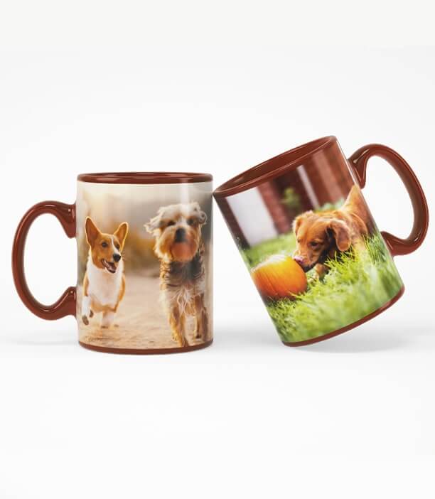 Coffee Brown Photo Mug